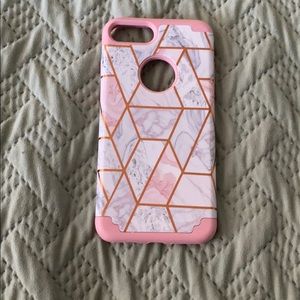 Rose Gold Marble iPhone 6s Plus Case